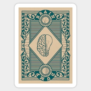 Brain Dump Vintage Cover Sticker